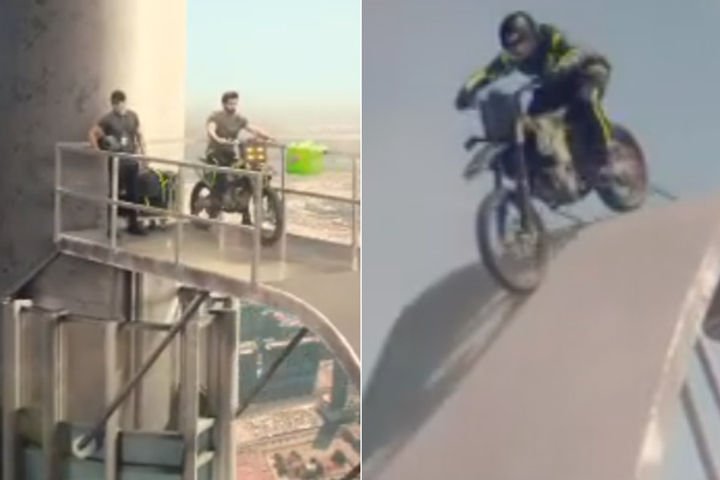 Hrithik stunt on Burj khalifa
