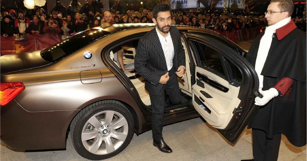 Aamir khan Secured car
