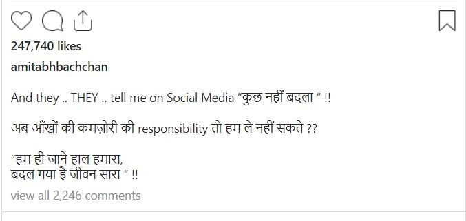 Amitabh bachchan on social media life
