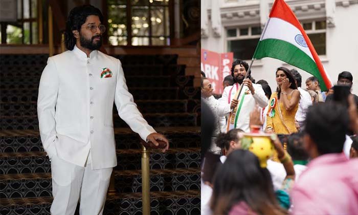 Allu arjun Join India Day parade in US