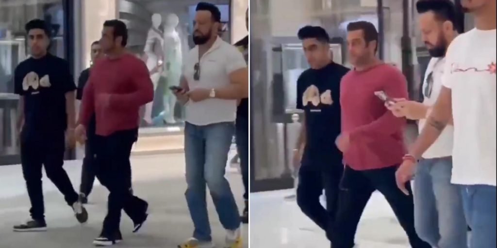 Salman Khan Swagy Walk in Dubai mall
