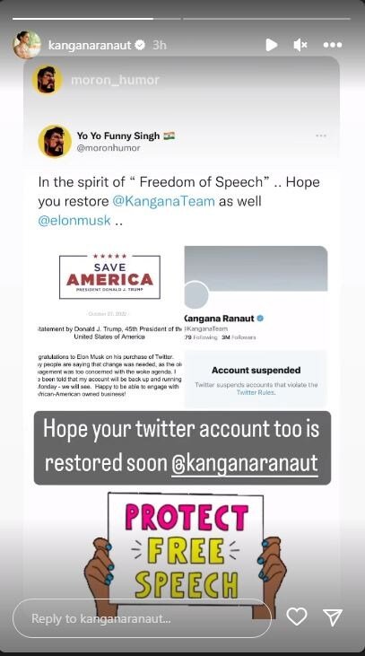 Kangana thanks Elon Musk on Twitter took over