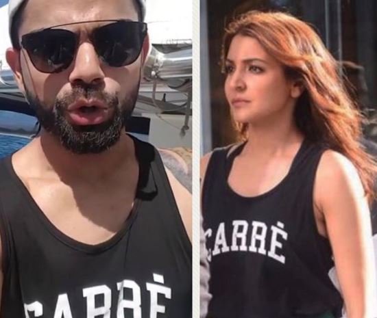 Anushka Sharma wears hubby virat T-shirt, Internet goes mad