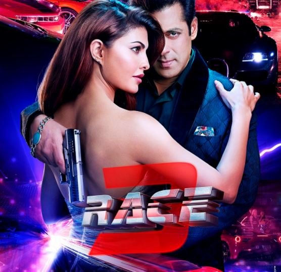 Salman khan and jacqueline Give a sizzling pose in Race-3 new poster
