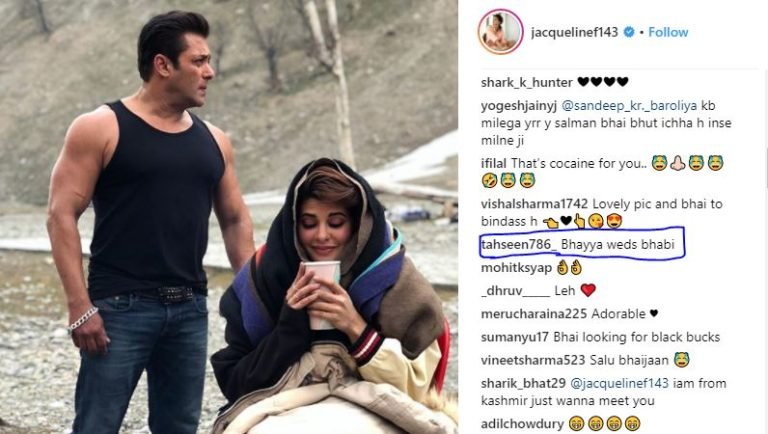 Jacqueline fernandez share a sizzling hot pic with salman