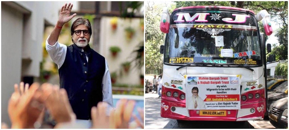 Now Amitabh bachchan Sent migrants to their homes by buses
