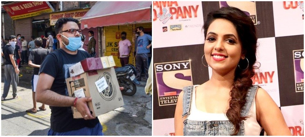 Sugandha mishra reacts on Pictures outside Wine shops