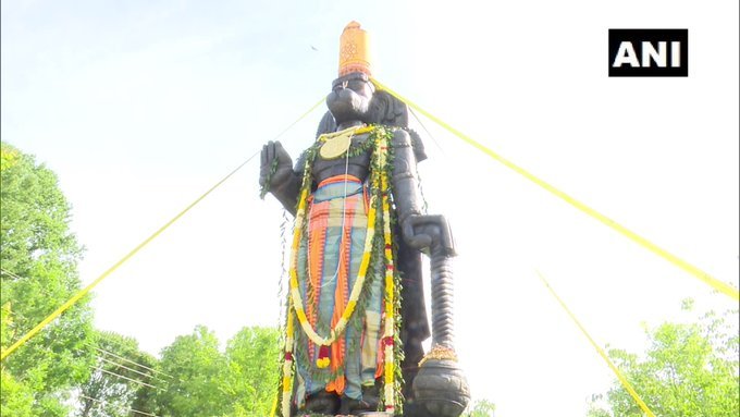 Lord hanuman statue in america