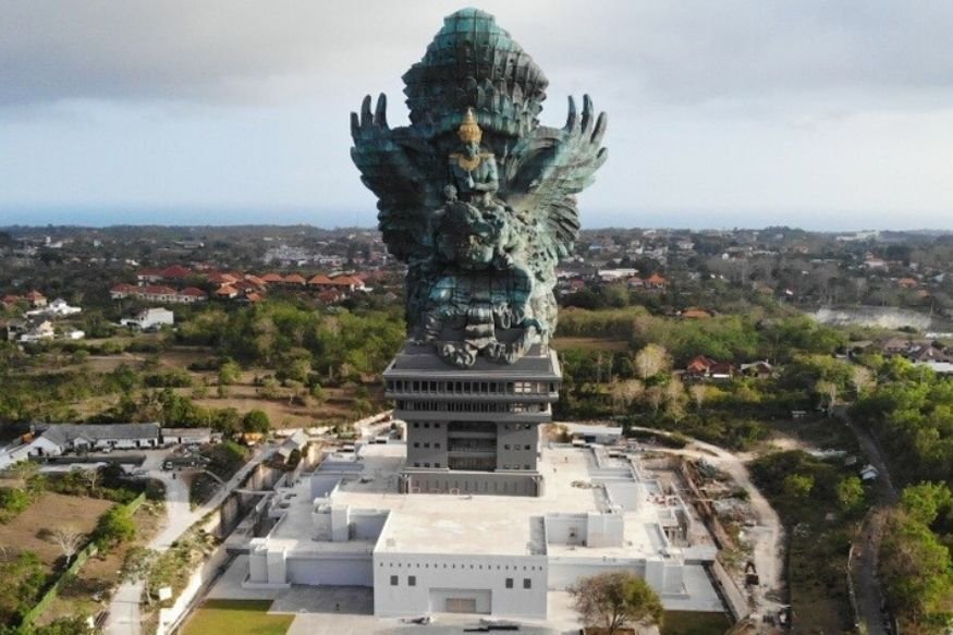 Worlds tallest Lord vishnu statue in Indonesia