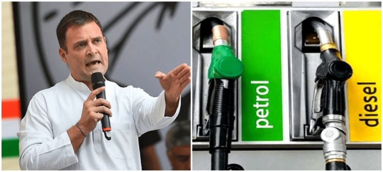 Congress takes on BJP Over Petrol price Hike