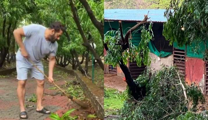 Salman khan Farmhouse effected By Nisarg cyclone