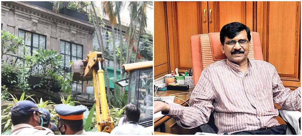 Sanjay raut react on BMC action on kangana office