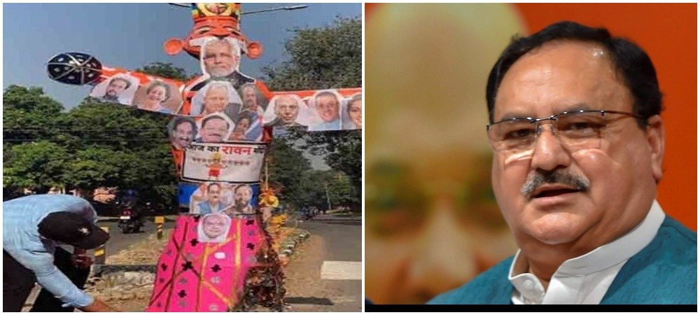 JP Nadda angry over PM Modi statue in Punjab