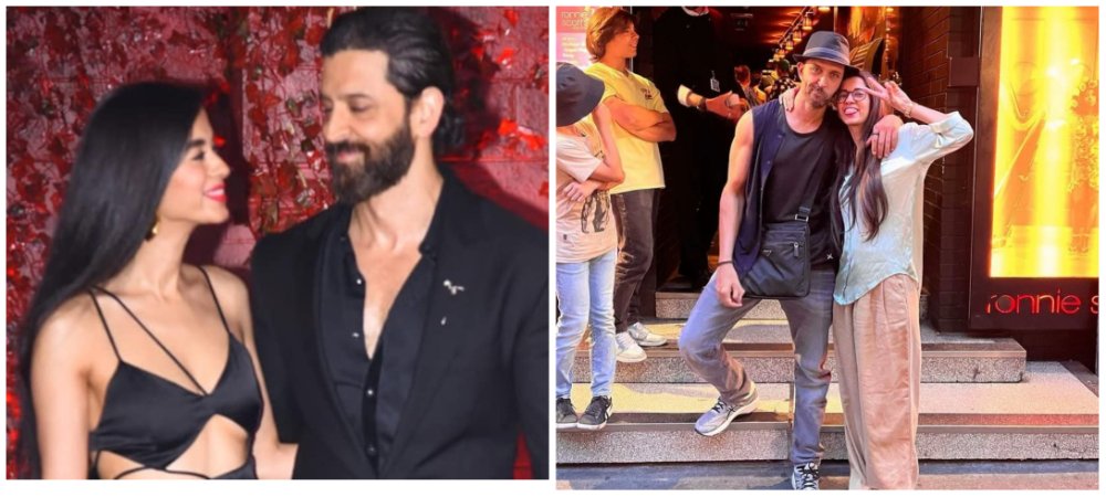 hrithik on Date With Saba in paris