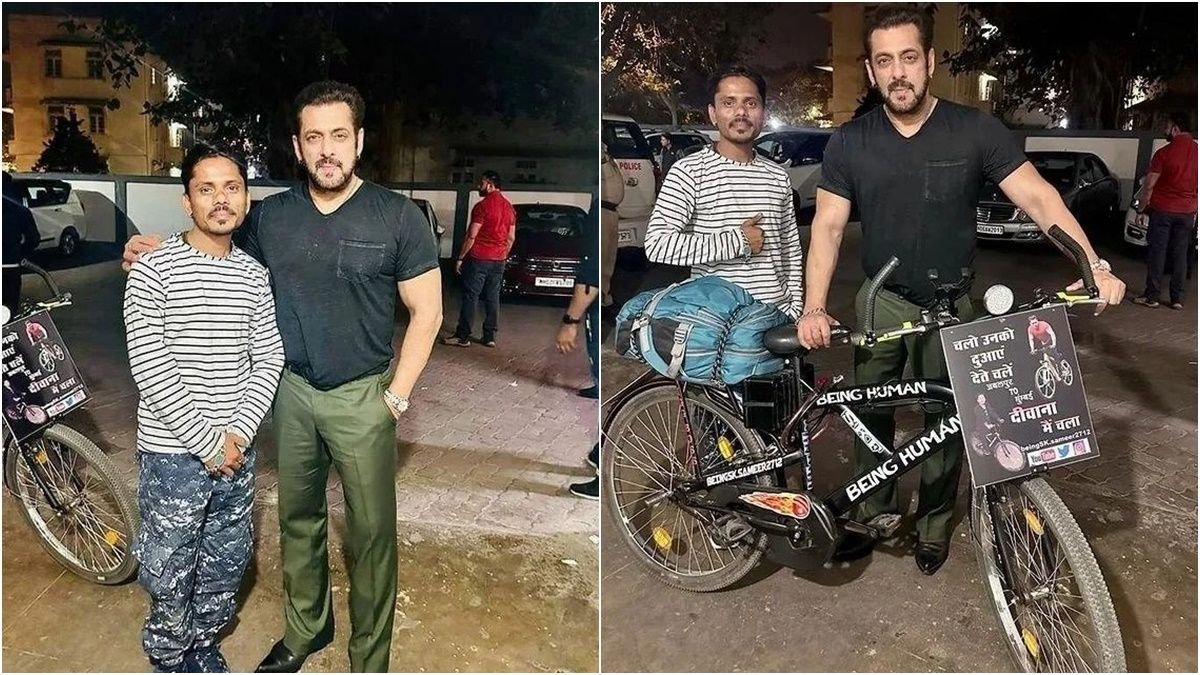 Salman Fan travelled 1100 KM by cycle