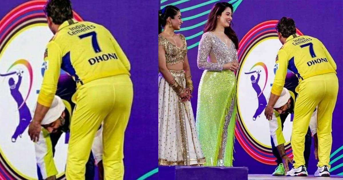 Arijit singh Touch Dhoni Feet at IPL Ceremony