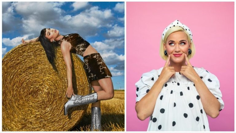 American Singr Katy Perry Pose In Farm Land