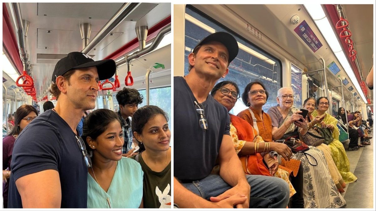 Hrithik Roshan Took Metro Ride for Work