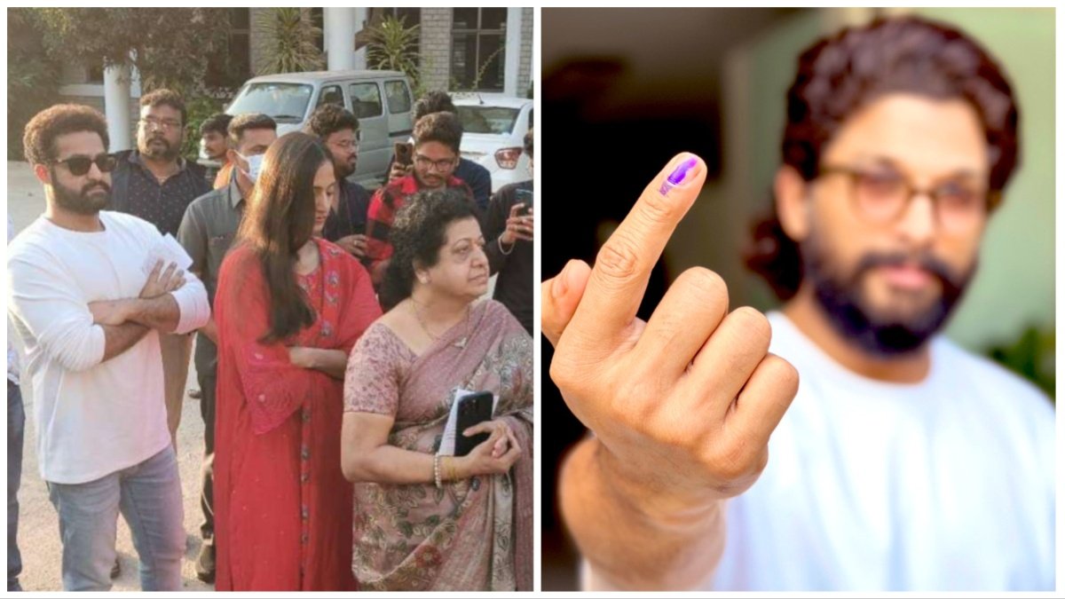 Allu Arjun or Jr NTR Cast Vote in Telangana Election