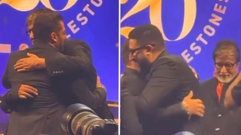 Salman Khan or Amitabh Bachchan Hugs Each Other