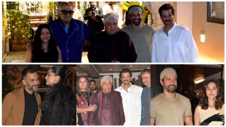 Anil Kapoor Host Javed Akhtar Birthday party