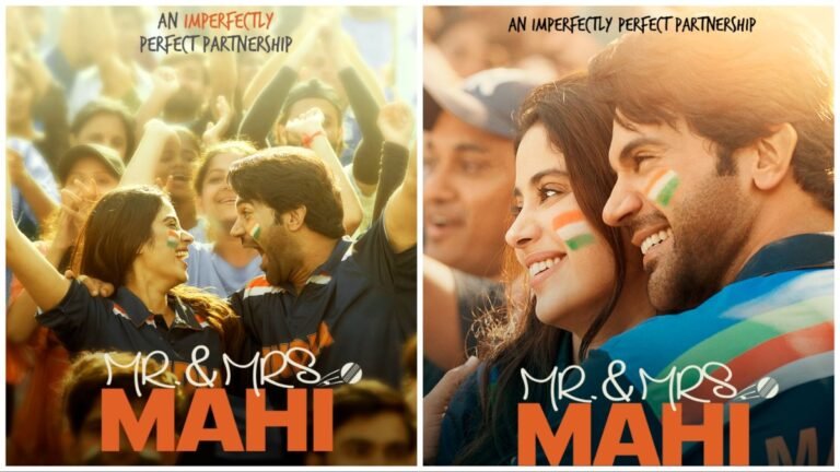 Rajkumaar Or Janhvi Movie Mr & Mrs Mahi Poster Or Release Date
