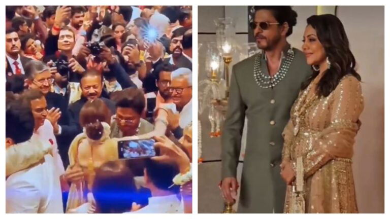 Nita Ambani Hugs SRK In Anant Wedding