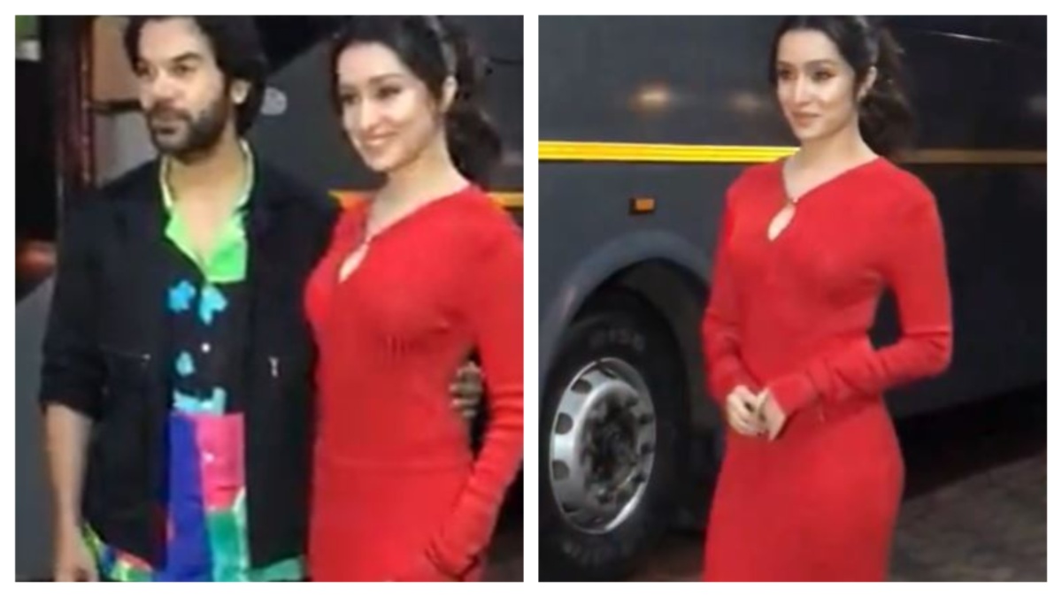 Shraddha kapoor Red Dress Look for Stree 2 Promotion