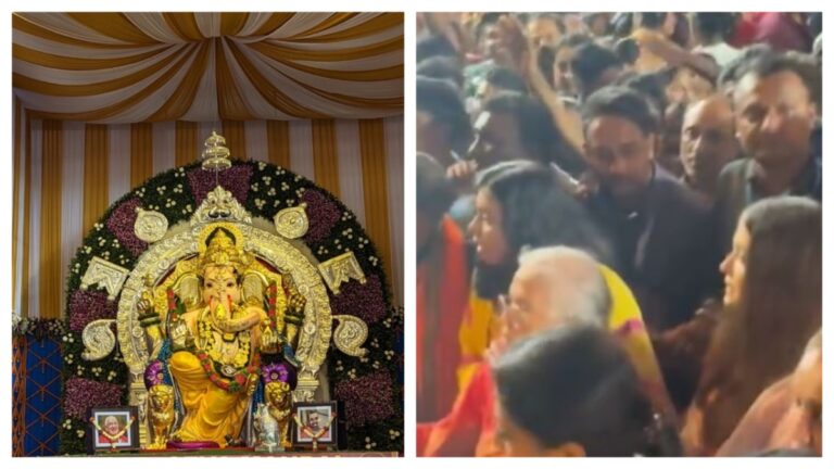 Aishwarya Rai or Aradhya At Ganpati Pandal in Mumbai