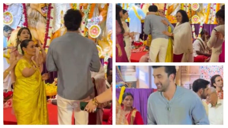 Ranbir kapoor Visit Rani Durga Puja Pandal