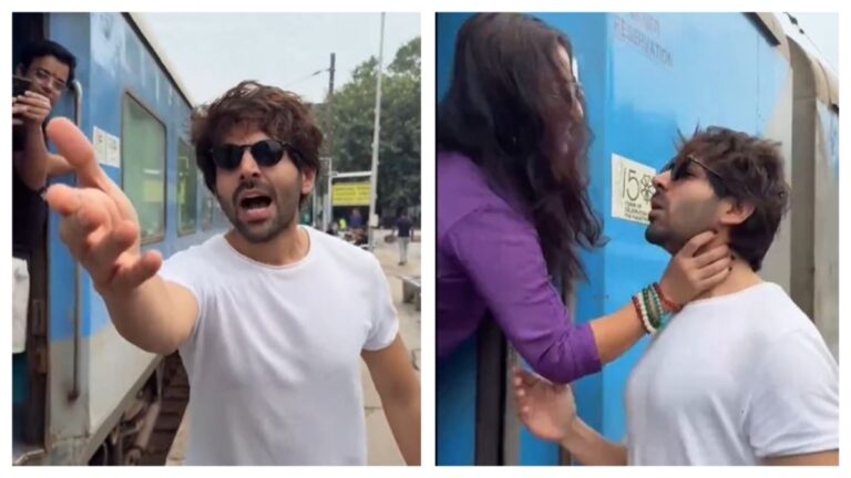 Vidya Balan or Kartik Aaryan Train Video Goes Viral