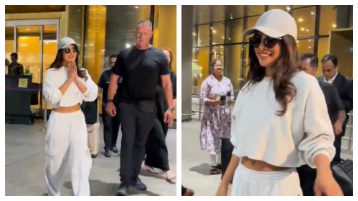 Priyanka Chopra back In Mumbai in All White Look