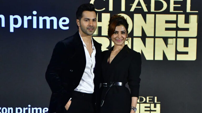 Samantha or Varun Dhawan Cute Bonding at Citadel Show Trailer Launch